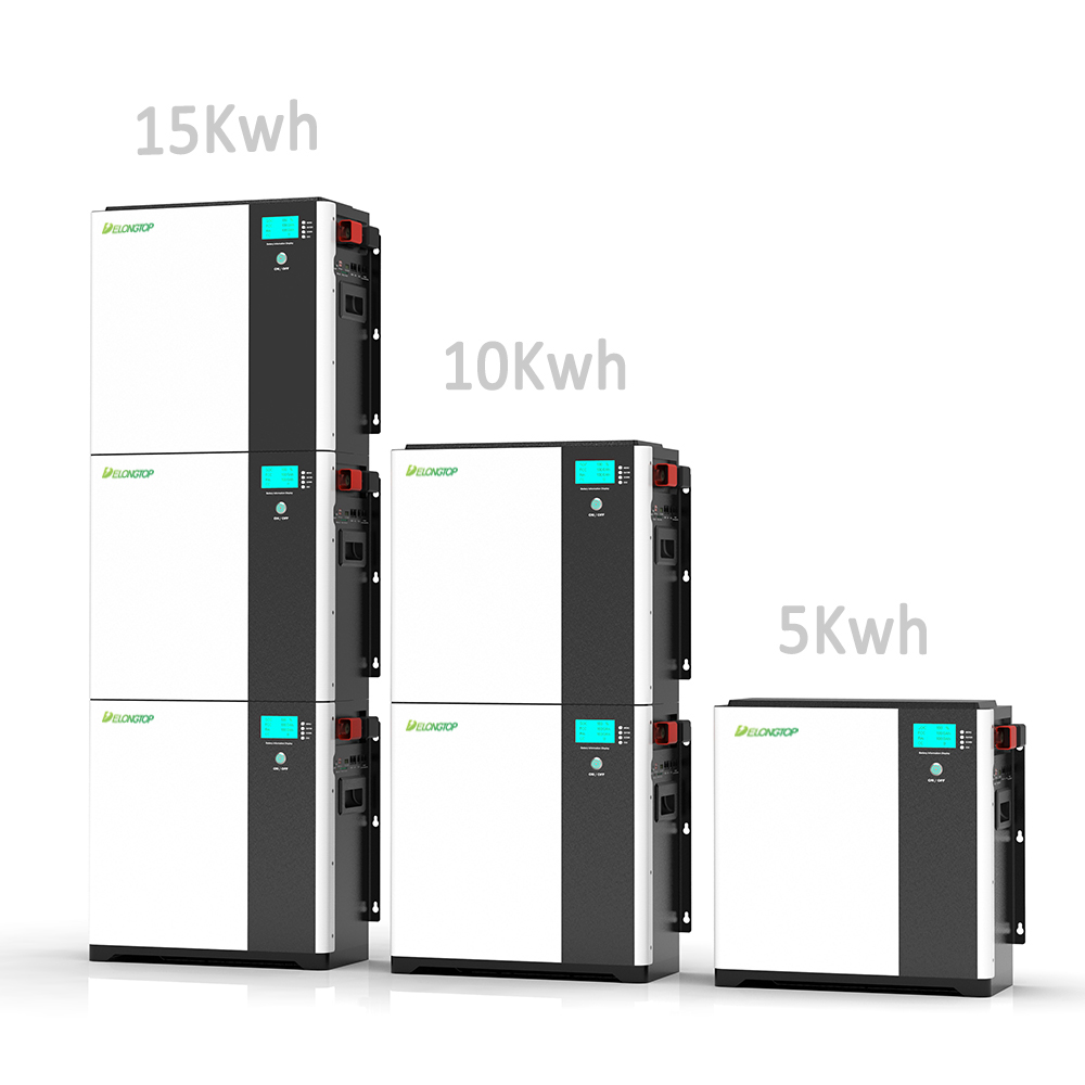 10Kwh(51.2V 100Ah x 2) Batería de almacenamiento de energía solar doméstica modular apilable